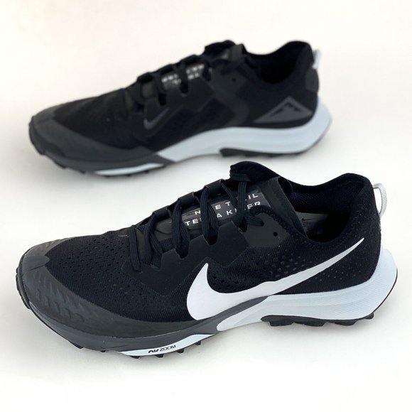 Nike Air Zoom Terra Kiger 7 Black Pure Platinum Men's Trail Running Shoes CW6062 - Picture 3 of 12